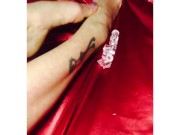 BambiAmbitas sexy feet deserve red satin passion and diamonds  7/16