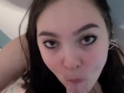 POV Messy Throat Fuck and Facial 3/16