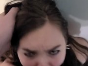 POV Messy Throat Fuck and Facial 4/16