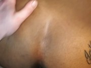 Squirting Handcuffed Ebony Slut Gets Fucked By Big White Cock 5/16