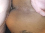 Squirting Handcuffed Ebony Slut Gets Fucked By Big White Cock 7/16