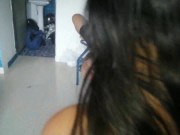 two young latn doms humiliate slave pedro with spit 10/16