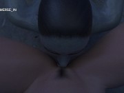 Monstrophilia Horror: Hentai Girl with Big Tits enjoys Pussy Licking in a Dirty Toilet (POV + Sound) 4/16