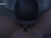 Monstrophilia Horror: Hentai Girl with Big Tits enjoys Pussy Licking in a Dirty Toilet (POV + Sound) 5/16