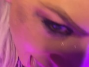 Amateur Milf Playing in Water Beads Cums on Dildo 8/16