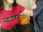 Blowjob and facial is the best present for Valentine's Day! Greek amateur 1/16
