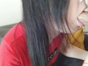 Blowjob and facial is the best present for Valentine's Day! Greek amateur 10/16