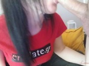 Blowjob and facial is the best present for Valentine's Day! Greek amateur 13/16