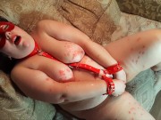 Hot wax play on Valentine's day 12/16