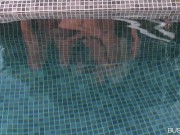 Trio of Perfectly Hot Euro Babes Can't Resist Carpetmunching at the Pool 14/16