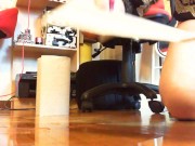 Hardcore pee suffering on the floor do you want to drink all? 12/16