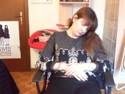 Hardcore pee suffering on the floor do you want to drink all? 2/16