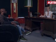 BumsBuero - Anike Ekina Sexy German Secretary Gets Her Tight Pussy Fucked Hard By Huge BBC - LETSDOEIT 3/16