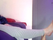 Sweaty after gym foot worship 12/16