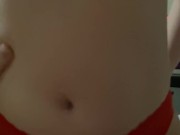 Hot College Babe Gets Cum On Her New Lingerie 6/16