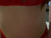 Hot College Babe Gets Cum On Her New Lingerie 9/16