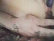 Sexy tattooed milf gets down and dirty with her toys... 13/16