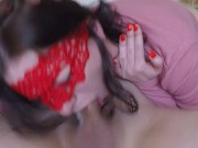 Face-fucked gagging without hands 8/16