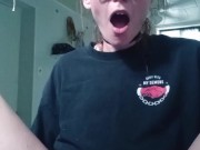 Cleaning my room turned into fucking my dildo on every possible surface 12/16