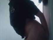 Cleaning my room turned into fucking my dildo on every possible surface 3/16