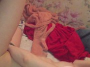 Горячая школьница трахается боком на кровати 14/16