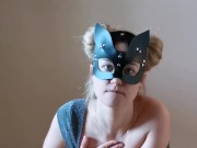 Horny Babe Fingers Herself Deep. Real Orgasm. 3/16