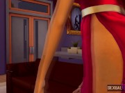 My Husband is not at Home, but my Lesbian Babysitter is Here - Sexual Hot Animations 2/16