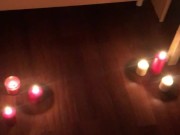 Одноклассница повелась и одела повязку на глаза, и получила два члена в свои дырочки 2/16