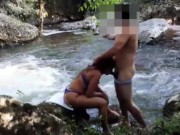 fucking a brunette with a big ass in the woods outdoors 4/16