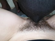  лизать и трахать ее волосатую киску и кончил на ее пизду 3/16