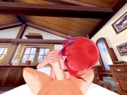 Pyra jerks you with her big tits, lets you cum on them - Xenoblade Chronicles 2 Hentai. 4/16