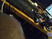 Chubby BBW Latina Riding Cowgirl Hairy on back open legs creampie 1/16