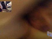 Chubby BBW Latina Riding Cowgirl Hairy on back open legs creampie 10/16