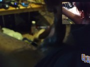 Chubby BBW Latina Riding Cowgirl Hairy on back open legs creampie 2/16