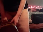 Chair Fuck #9! This is different, been wanting to do a 10 min long stand up fucking the leg, I came! 6/16