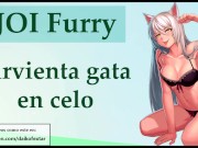 JOI Furry hentai. Sirvienta maid en celo. 3/16