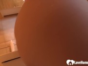 Smoking blonde tries her luck on camera 1/16