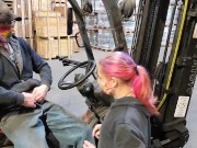 TGIF riding His cock while He's on the forklift 3/16