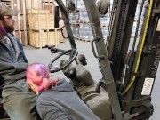 TGIF riding His cock while He's on the forklift 5/16