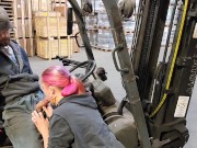 TGIF riding His cock while He's on the forklift 7/16