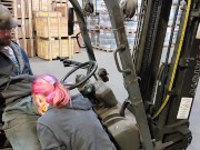 TGIF riding His cock while He's on the forklift 8/16