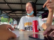 I love the reaction of my girlfriend using her toy in public // lovense lush control 11/16