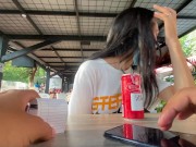 I love the reaction of my girlfriend using her toy in public // lovense lush control 8/16