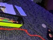 Small Size Queen anal training before bedtime 9/16