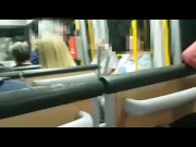 Megakrank!!!Public Handjob in der Straßenbahn+XXL Cumshot* 16/16