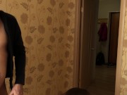 Sexy Girl Sucking Masturbate and Hard Fuck Big Cock Repairman - Cumshot 3/16