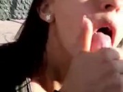 blowjob from my neighbor on the roof 13/16