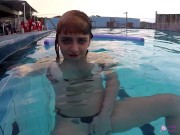 Hot teen masturbating on the college pool party - Candy Crush 14/16