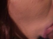 Friends younger sister swallows huge cock after party! 16/16