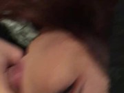 Friends younger sister swallows huge cock after party! 3/16